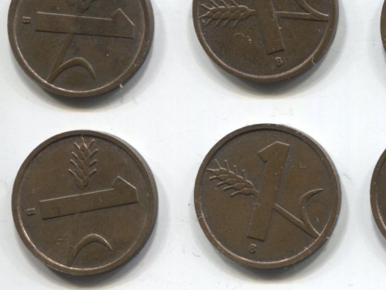 Tutti le monete: Lot 9 x 1 centimes 1952 UNC – Usato da Winterthur venduto da SilverFR 3