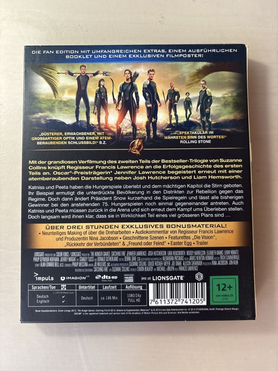 Tutti i DVDs: Die Tribute von Panem - Catching Fire, Fan Edition – Usato da Ruswil venduto da Slivio_ 1