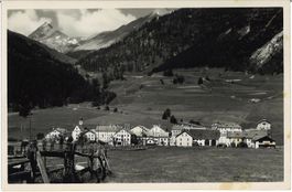 Alte Ansichtskarte von Ponte im Engadin (GR)