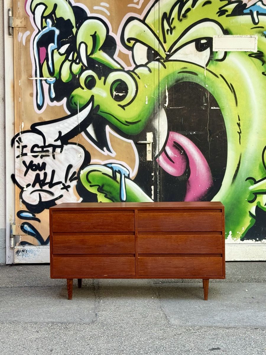 Kommoden: Vintage Mid-Century Kommode 109cm lang – Gebraucht aus Ottikon von san_w99n