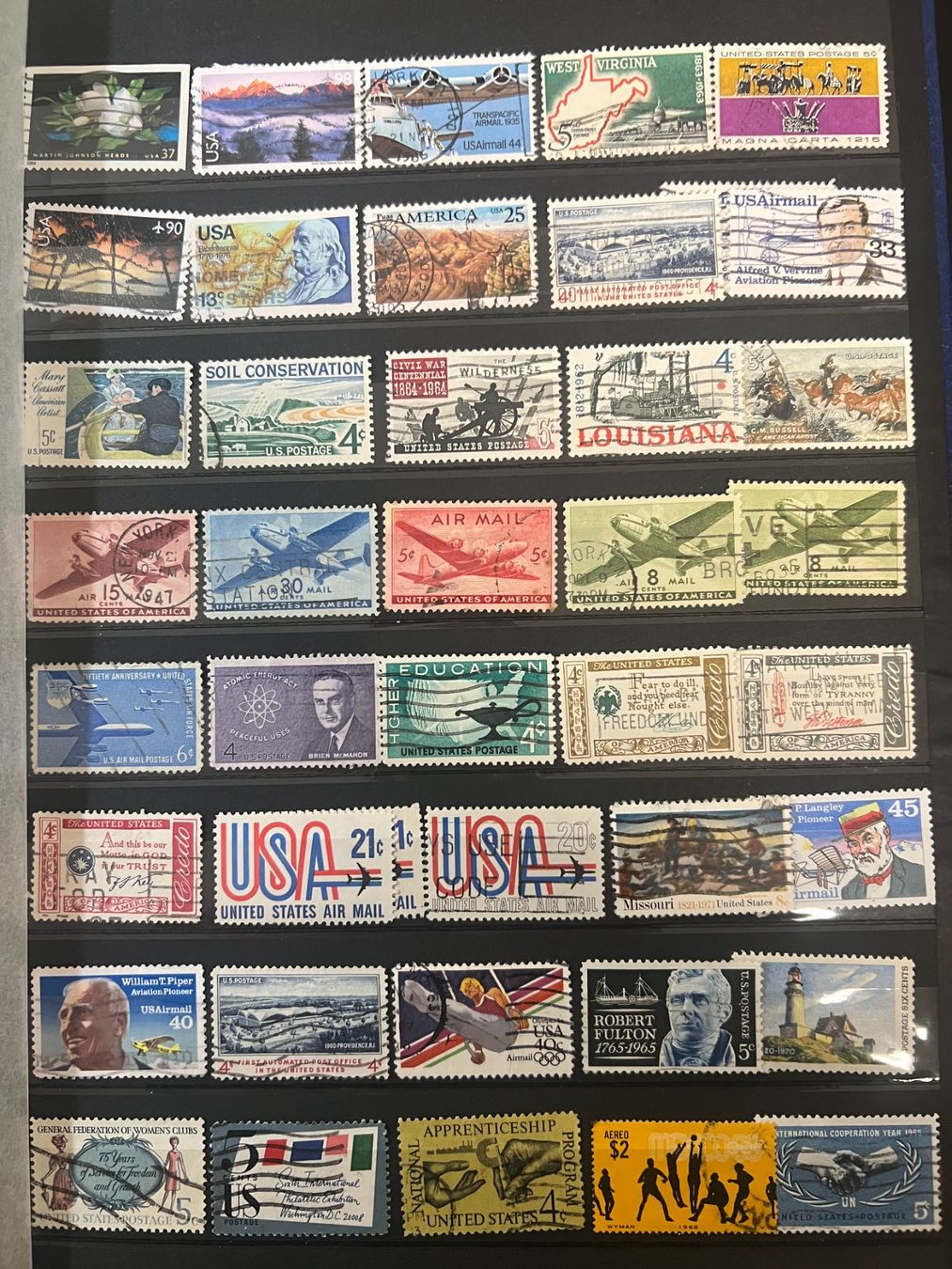 Alle Briefmarken: Album timbres USA – Gebraucht aus Lausanne von ffhoud 8