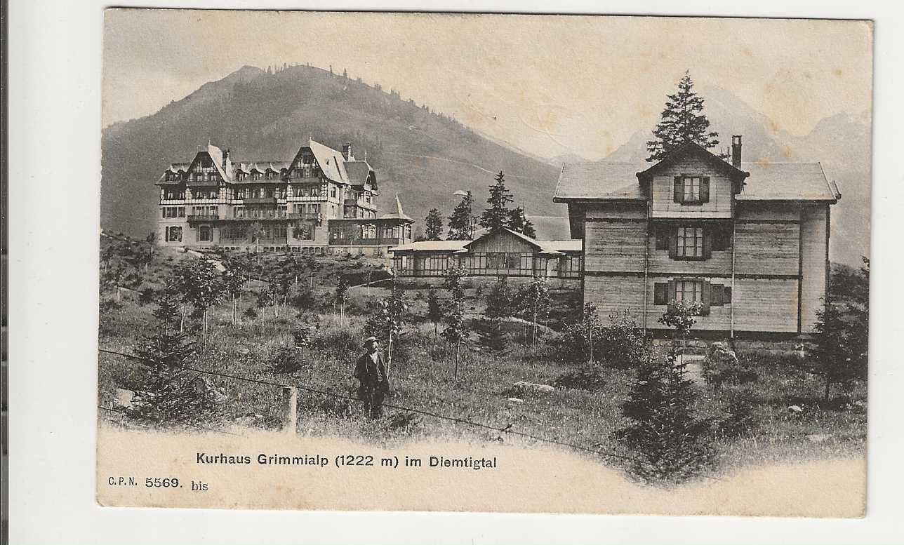 Cartoline postali: Grimmialp, Diemtigtal, – Usato da Spiez venduto da Niesen20