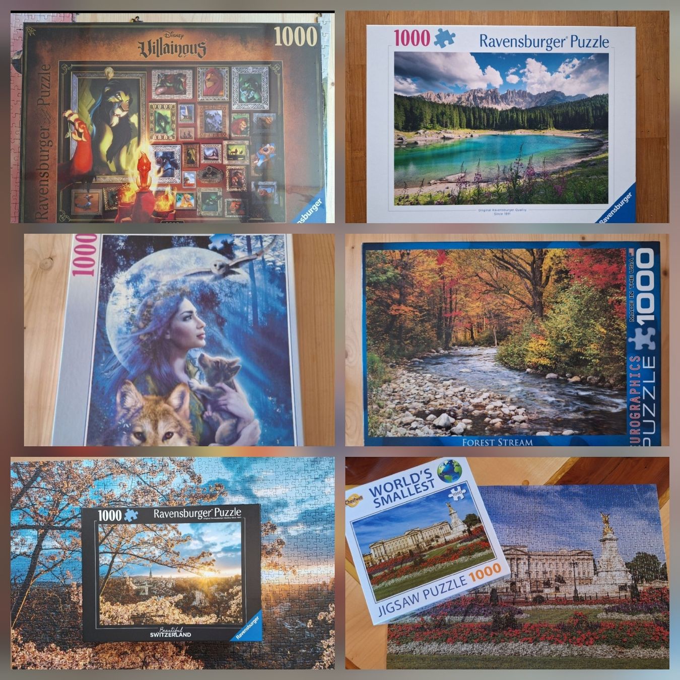Puzzles: Diverse Puzzle 1000 - 1500 Teile, Stückpreis – Gebraucht aus Ringgenberg BE von sch_9bzk