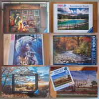 Diverse Puzzle 1000 - 1500 Teile, Stückpreis