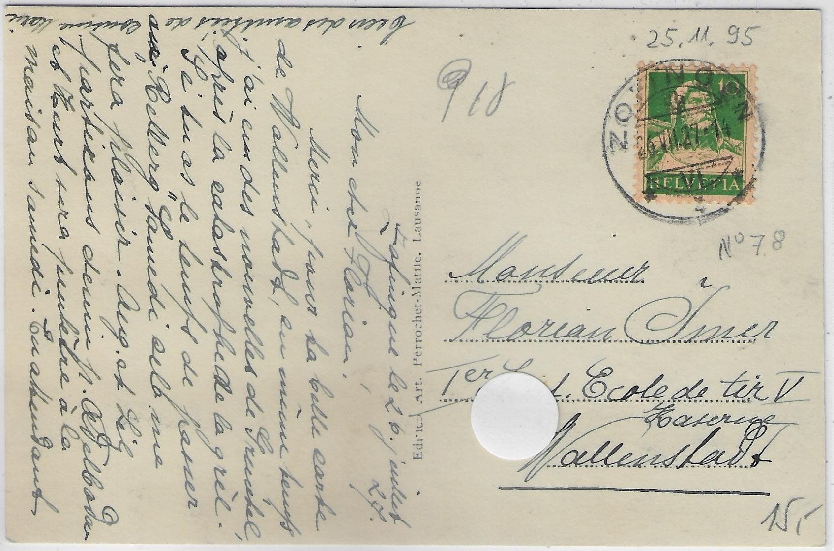 Cartoline postali: Zofingen - Rathaushof – Usato da Ettingen venduto da Kartenplanet 1