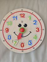 Hape Puzzle Uhr / Steckpuzzle / Holzspielzeug Lernspiel