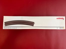 MÄRKLIN 24330 C Gleis gebogen R3 = 515 mm Set 6 Stück