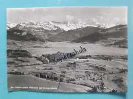 AK Der Sihlsee g. Willerzell Drusbergkette Schwyz / Gaberell