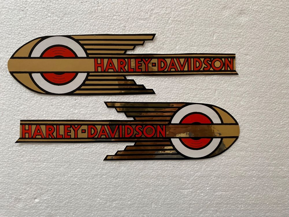 Schne Harley Davidson Tankaufkleber Ebenbild