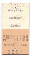 Billette Landquart - Zürich