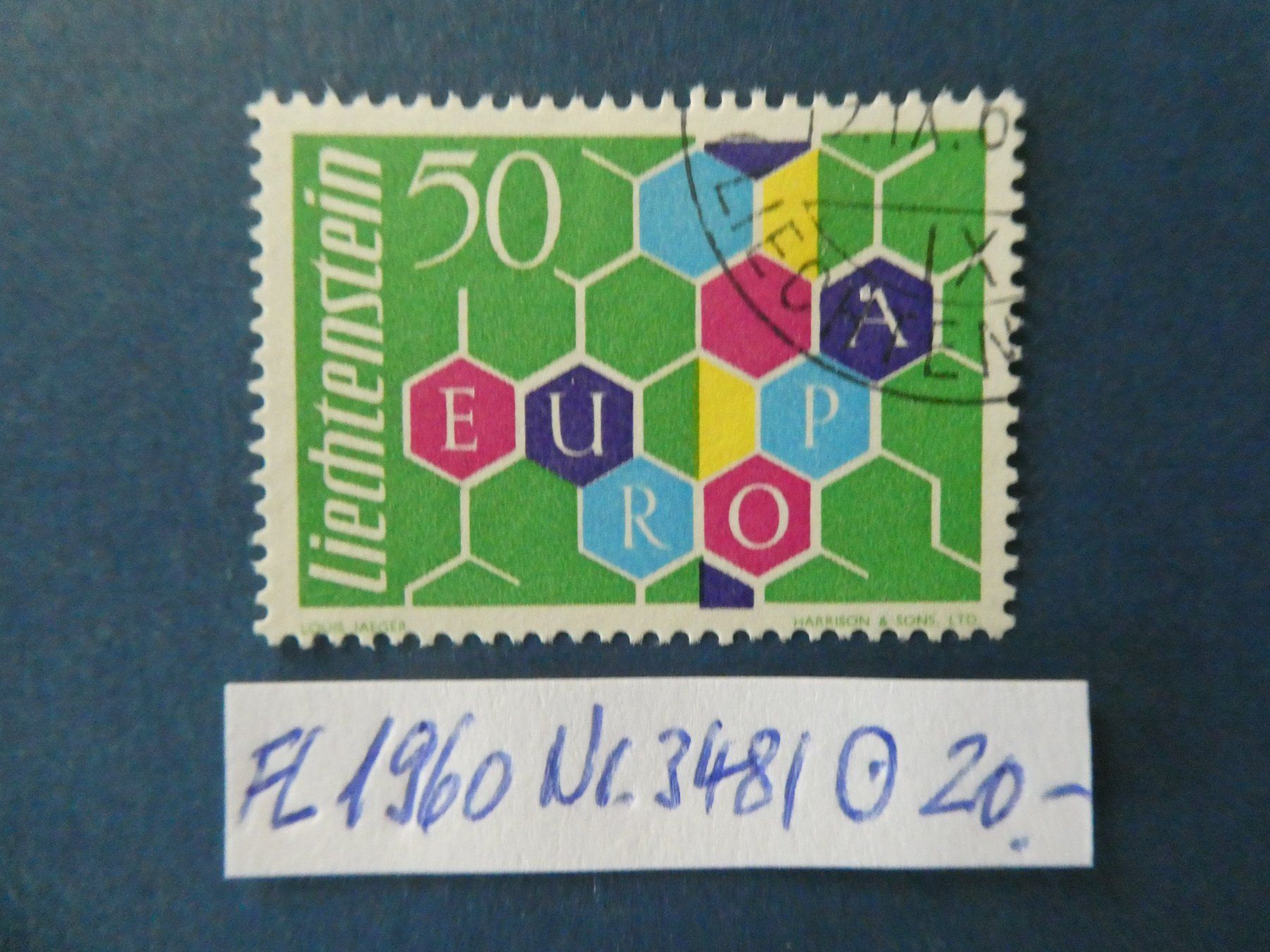Tutti i francobolli: FL 1960 Nr. 348I gestempelt – Usato da Lausen venduto da Herbamare01