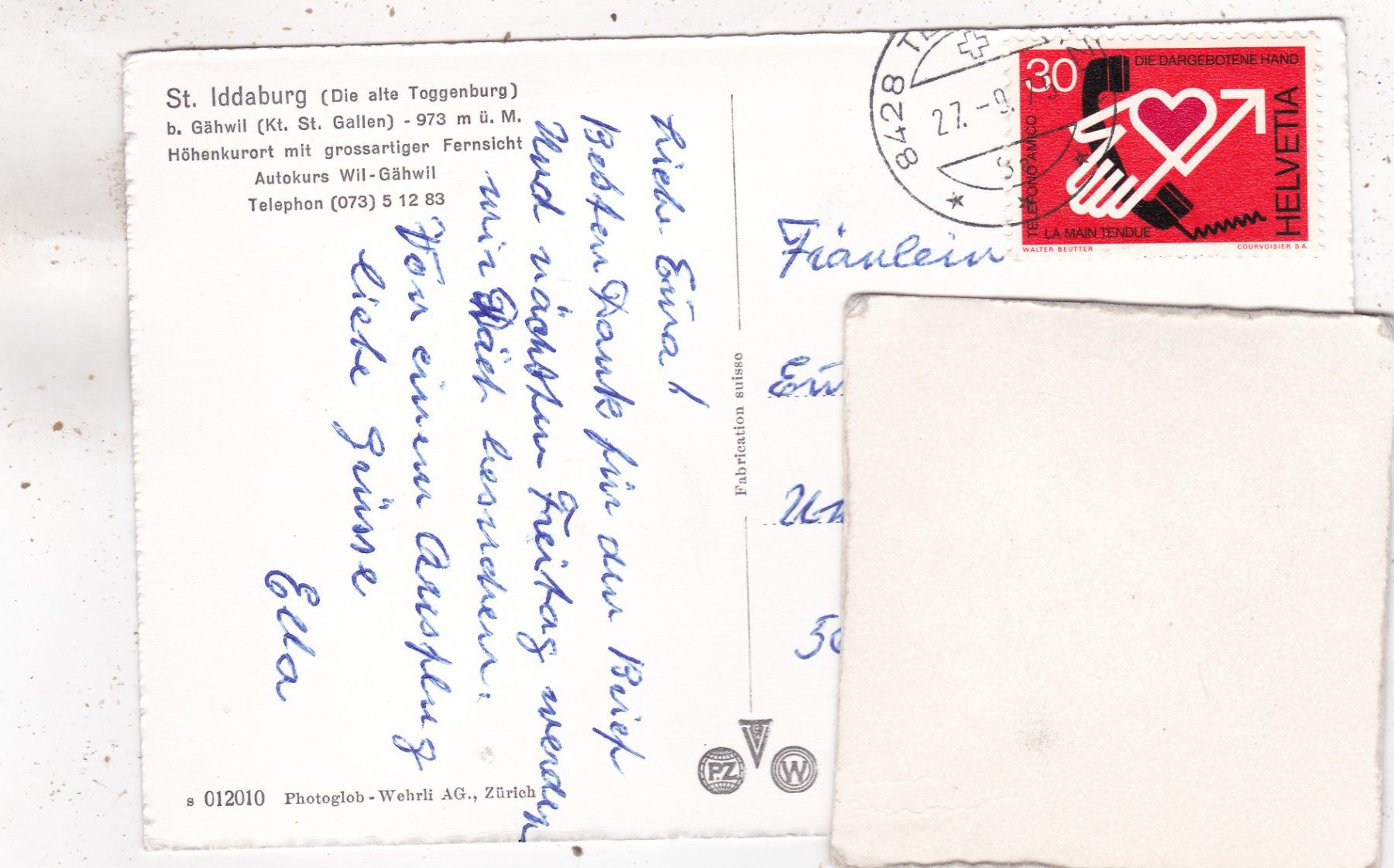 Ansichtskarten: St. Iddaburg Gähwil 1975 – Gebraucht aus Herisau von Lisegrat2008 1