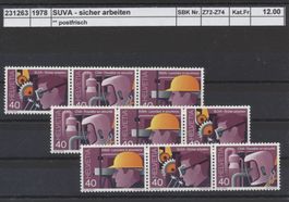 1978 "SUVA - sicher arbeiten", ** postfrisch