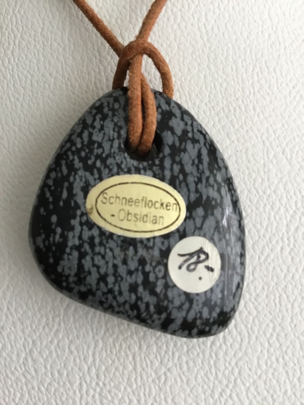 Mineralien & Heilsteine: Anhänger Schneeflockenobsidian Heilstein – Neu und originalverpackt aus Doppleschwand von lapis106 1
