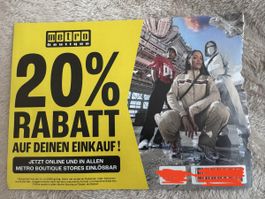 metro 20% Rabatt