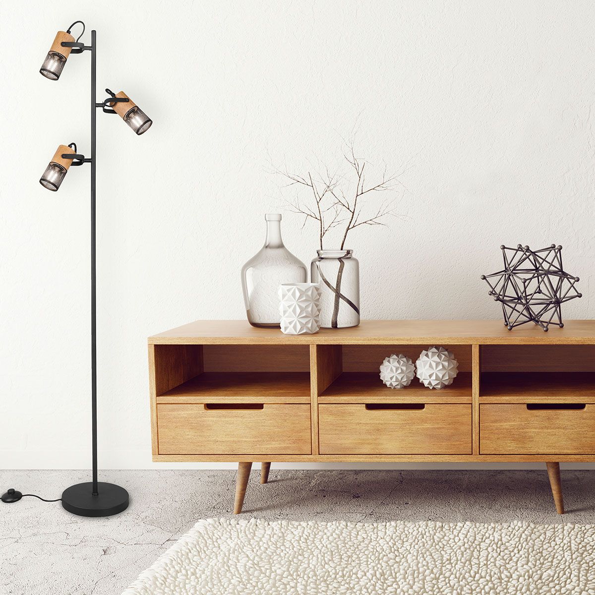 Lampade: Stehleuchte, Fussschalter, 150 cm Höhe – Nuovo (secondo la descrizione) da Kreuzlingen venduto da Smart-Light 3
