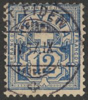 CH - Ziffermuster - Zst. Nr. 62B - St. Fiden