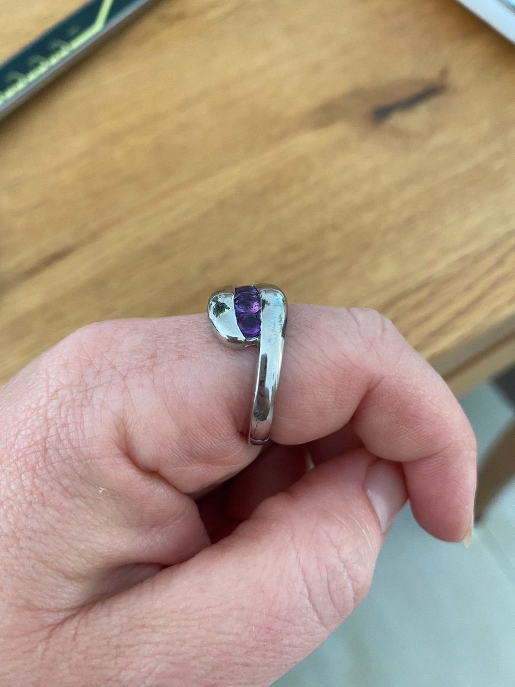 Anelli: Silberring mit Amethyst – Usato da St. Margrethen SG venduto da Leila026 2
