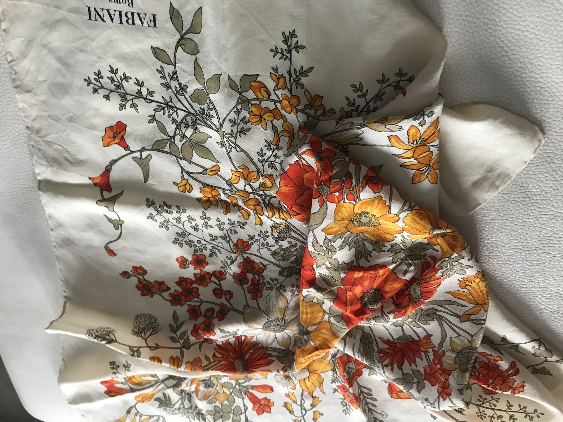 Foulard & Sciarpe: Fabiani Roma Seidenschal – Usato da Wettingen venduto da Andres54 1