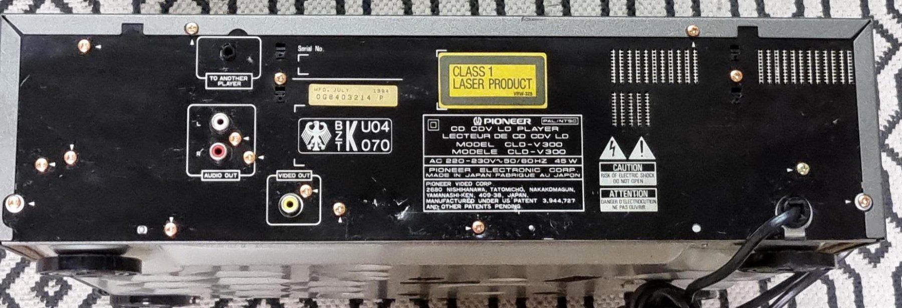 Pioneer Sistemi audio & multimediali: LaserDisc Player Pioneer CLD-V300 Prof. – Usato da Collonges venduto da arashee 4
