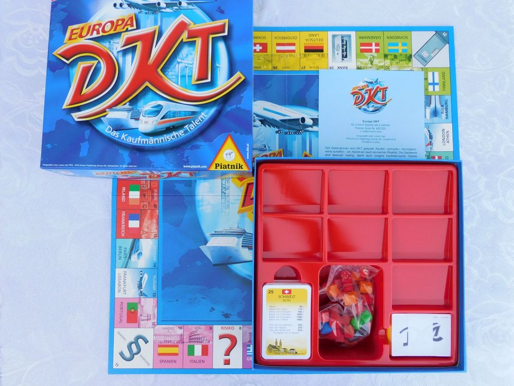 Piatnik 6373 DKT - Das Kaufmännische Talent Europa, Gioco Da Tavolo In Tedesco, Per Famiglie, Dai 8 Anni, Compra E Vendi In 21 Paesi Europei - 2