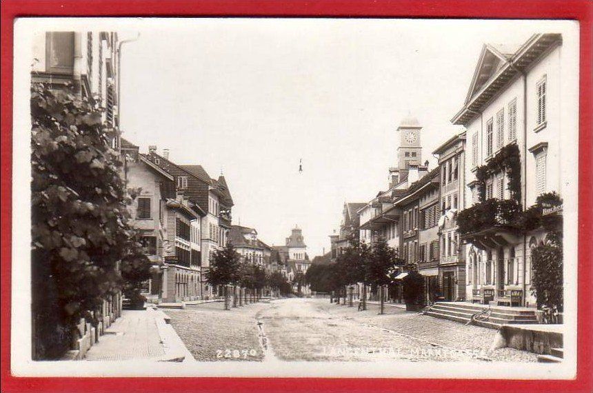 Cartoline postali: LANGENTHAL MARKTGASSE – Usato da Grüningen venduto da Kartenlaube