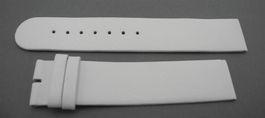 20 mm Leder Uhrenarmband weiss, Nr. 51a
