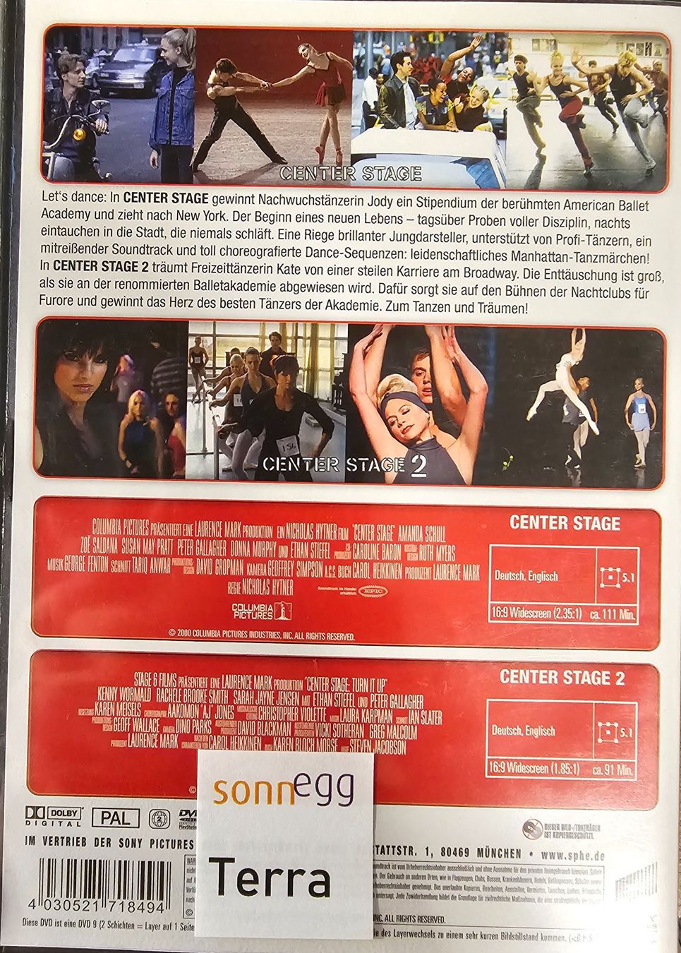 Tutti i DVDs: Center Stage 1 + 2 – Usato da Wahlen b. Laufen venduto da Cg10 1