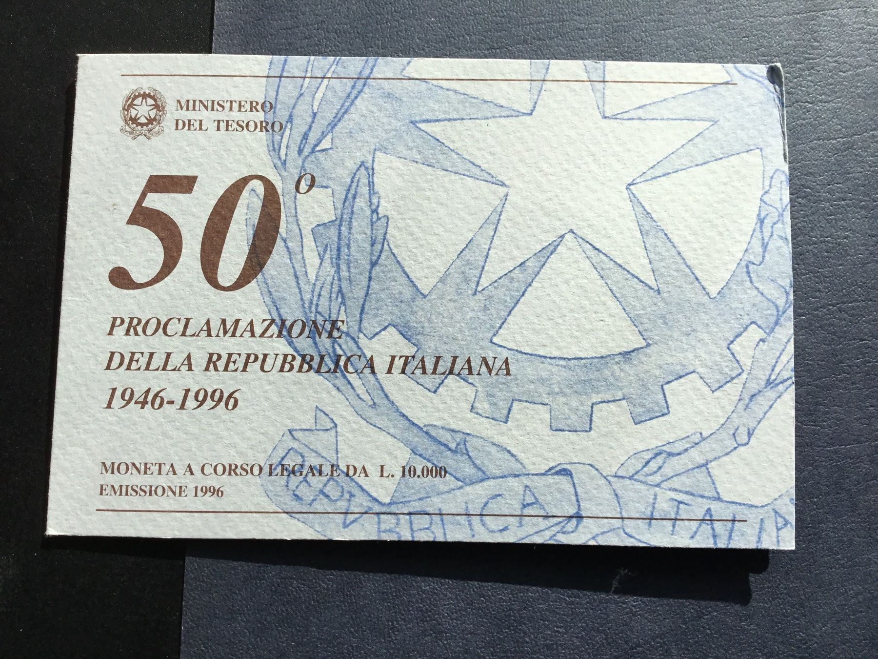 Tutti le monete: 10000 Lire PROCLAMAZIONE 1996 – Usato da St. Margrethen SG venduto da alfapeugeot10 3