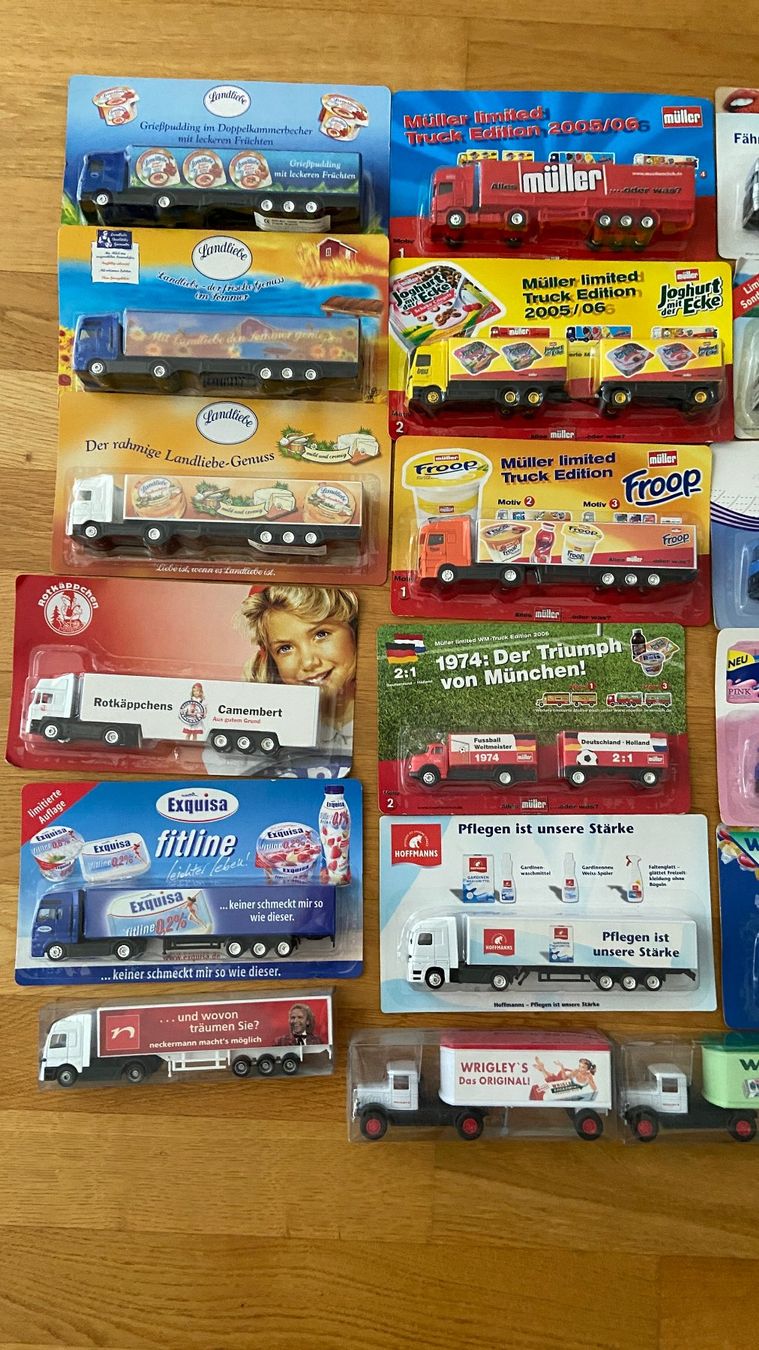 Modellini d'auto: verschiedene Werbetrucks teilweise Limitierte Edition – Nuovo e nell'imballaggio originale da Wattwil venduto da Toms3n 1