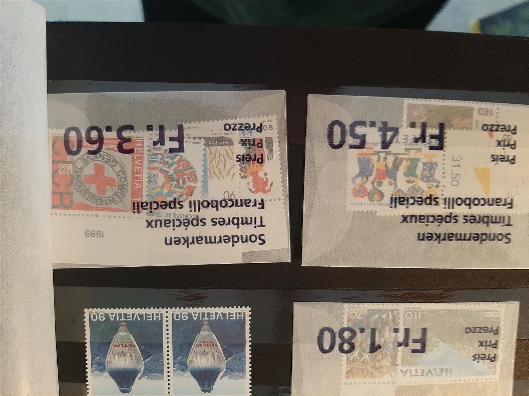 Alle Briefmarken: 1999 Diverse Briefmarken  Postfrisch – Neu (gemäss Beschreibung) aus Affoltern am Albis von Andrezc 3