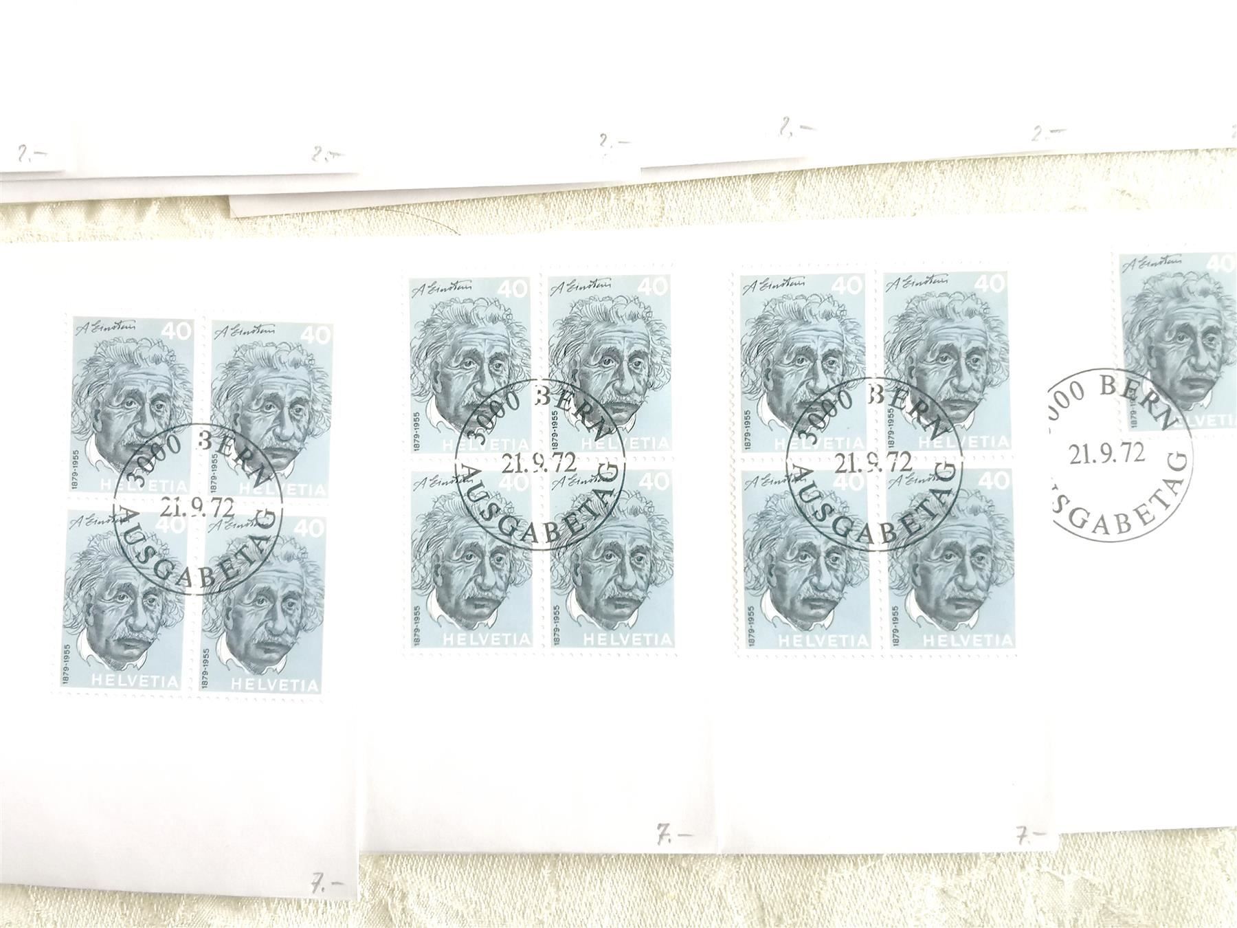 Pietre & tegole: 20 x Einstein (Portraits) 4-Blöcke – Usato da Olten venduto da Cshanti 1