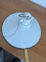 Vintage Emaille Lampe, Stalllampe