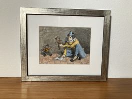 Gemälde von Roberto Bort 2002 „ Sa troupe“