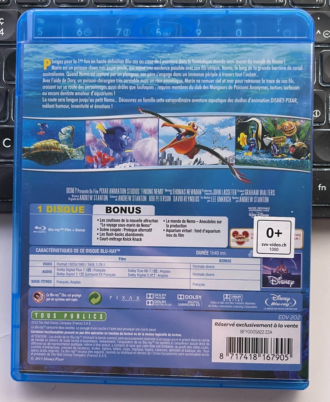 Tous les DVDs: Le Monde de Nemo (2003) - Blu-ray – D'occasion à Semsales par __Florian__ 2