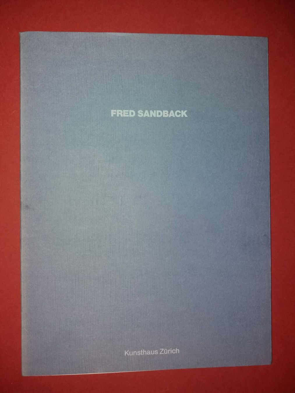 Bücher: FRED Sandback Kunstklassiker selten – Gebraucht aus Welschenrohr von Regool 1