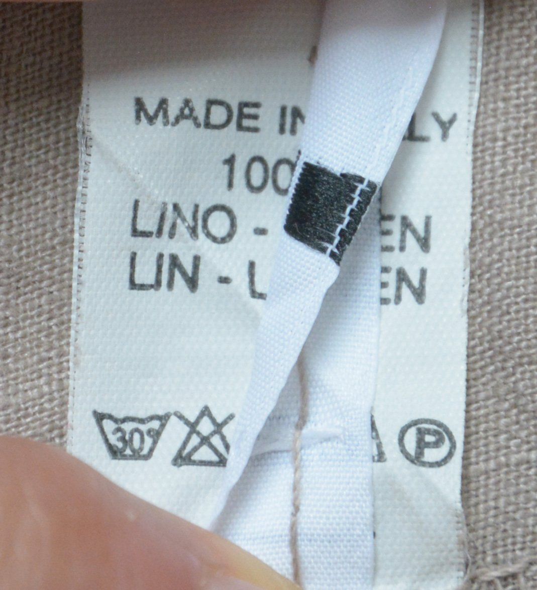 Camicette: braune Kurzarm Damen Leinen Bluse / Hemd – Usato da Niederhasli venduto da littledrop 4