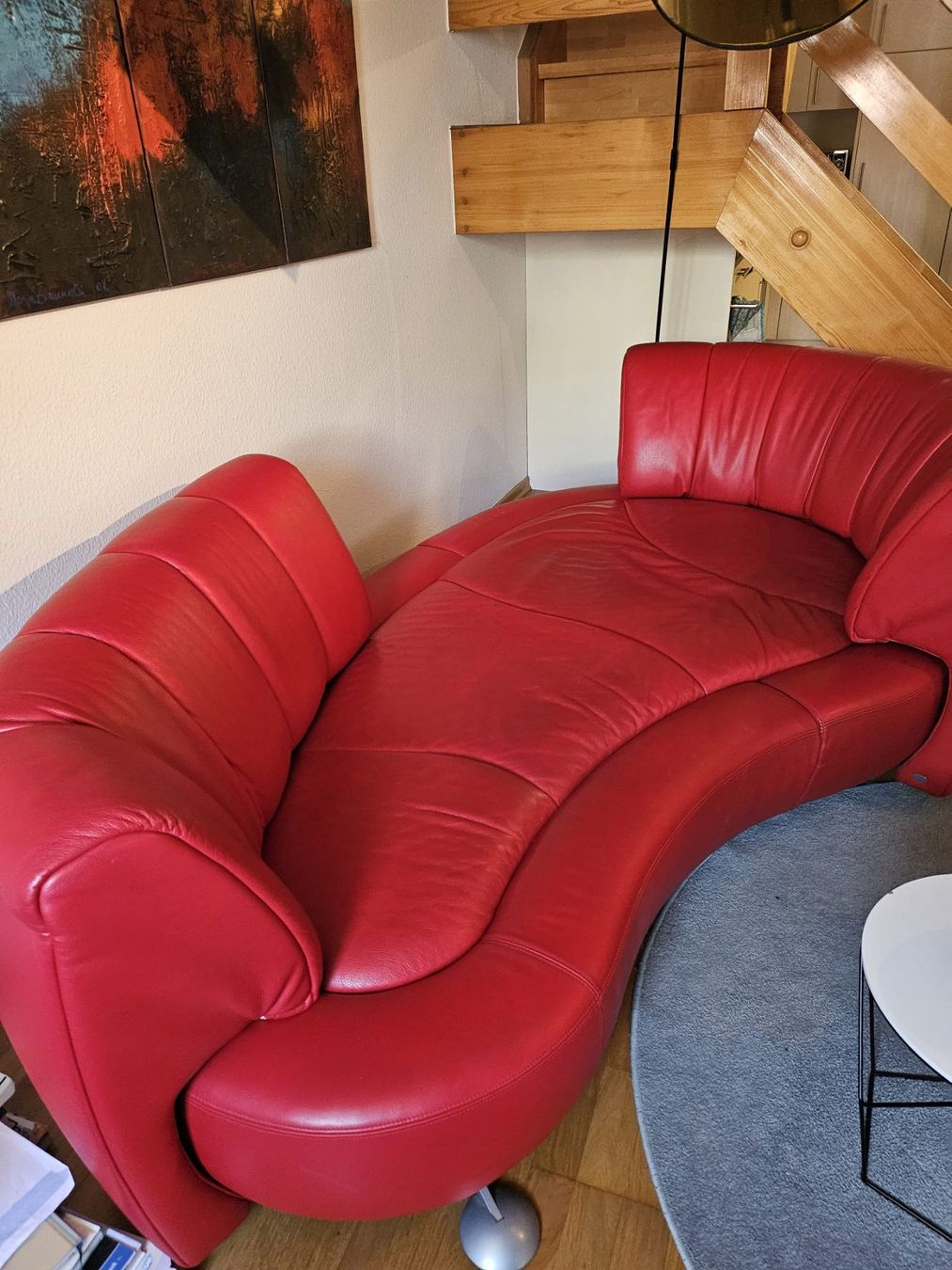 De Sede Divani: De Sede DS-164 Leder Sofa Rot – Usato da Bern venduto da ste_9jpv 3