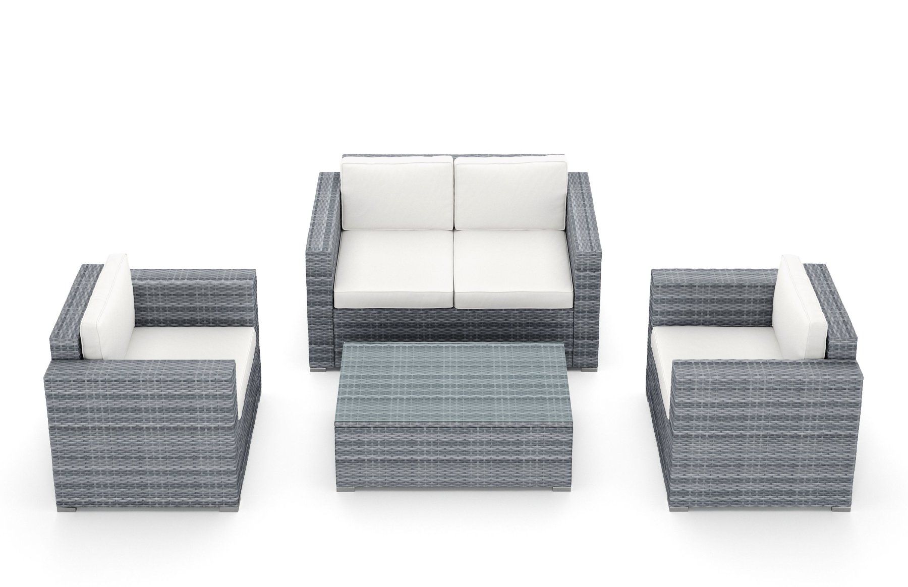 Divani: Rattan Lounge VENEZIA grau - Gratis Versand – Nuovo e nell'imballaggio originale da Kleinwangen venduto da meinwarenkorb.ch 1
