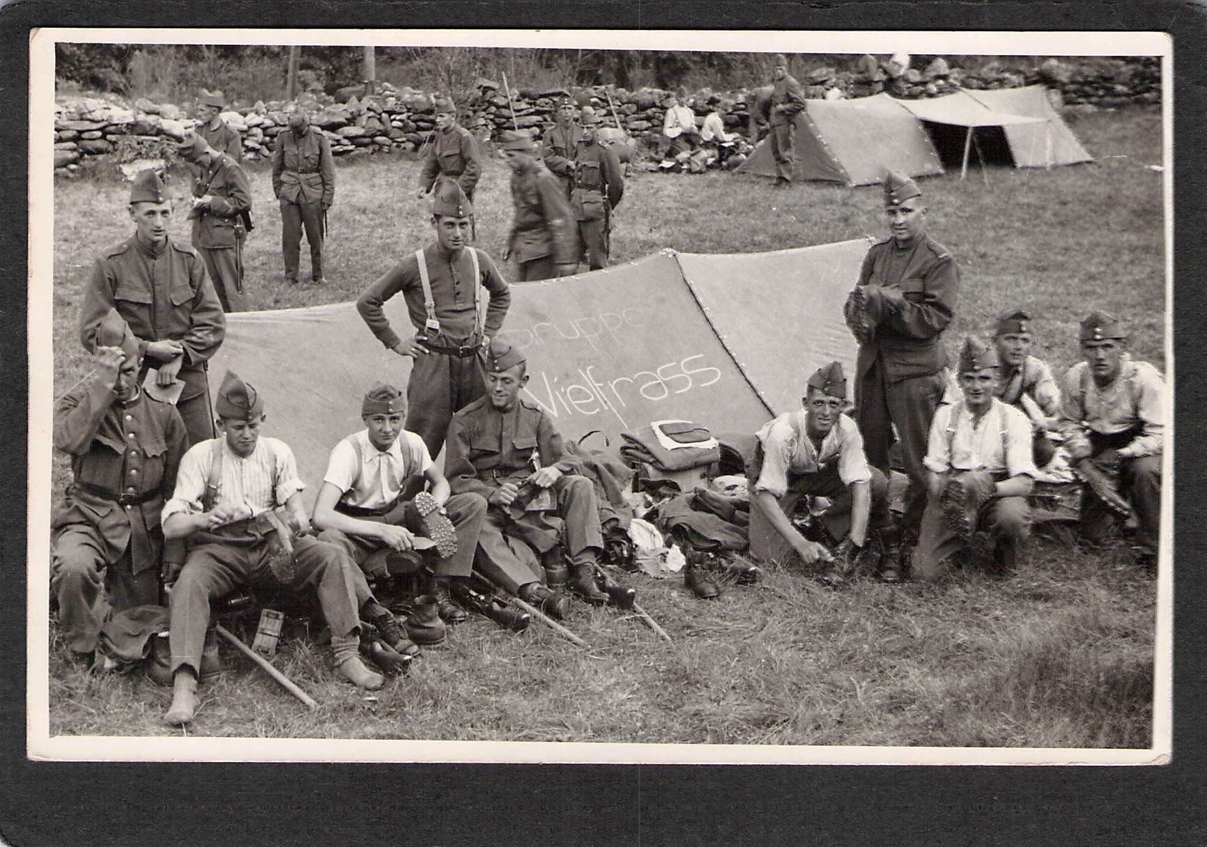 Cartoline postali: -Echtfoto Militär – Usato da Reichenburg venduto da Pipo-67