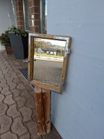 Fensterflügel antik restauriert mit Spiegel