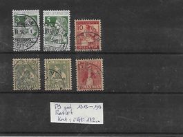 PJ 1913 - 1917 gest. Restlot Kat: CHF 172.-