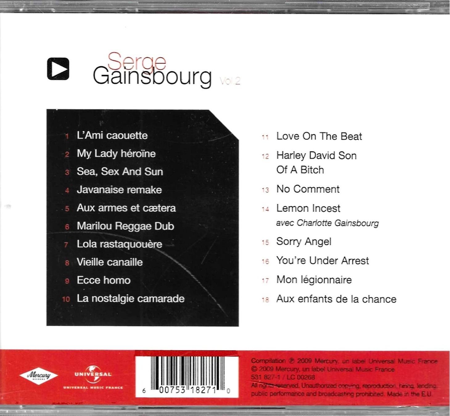 CD: Serge Gainsbourg - Masterserie – Usato da Savagnier venduto da Ne2065 1
