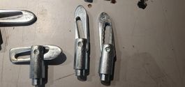 Stahl Bolzenriegel, neu, verzinkt, 10cm lang