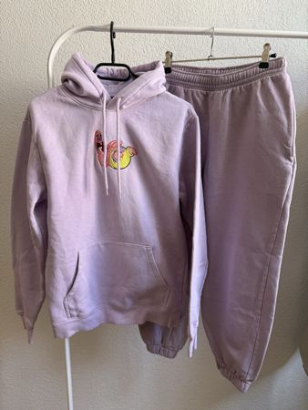 Sweat à capuche et jogging mauve Bob l’éponge H&M, t.XS/34