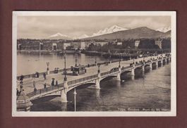 GENEVE - Pont du Mont Blanc - Tram