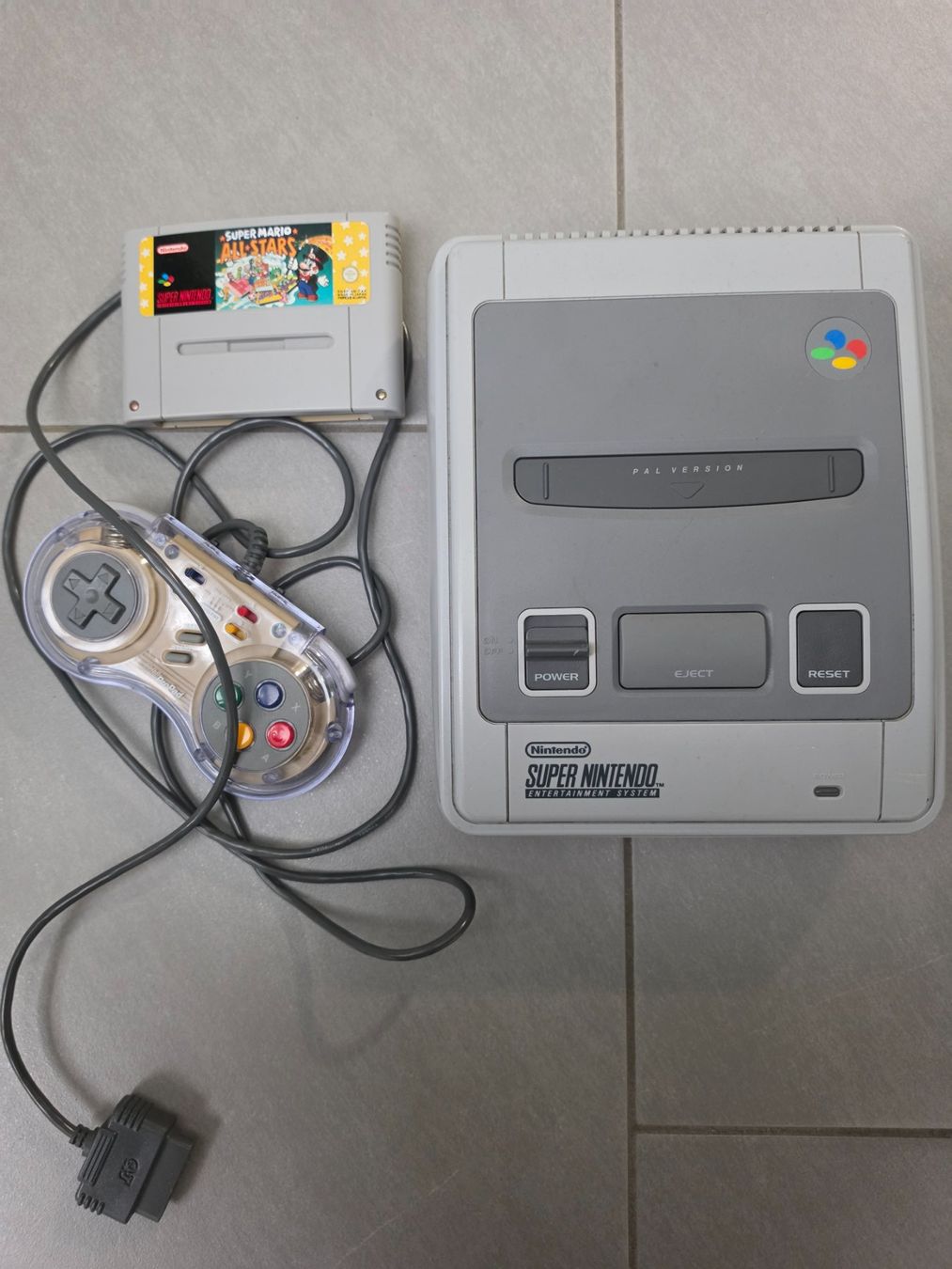 Nintendo Console: Super Nintendo SNES PAL + SN Pro Pad + Super Mario – Usato da Basel venduto da Vintage_Soccer_RS