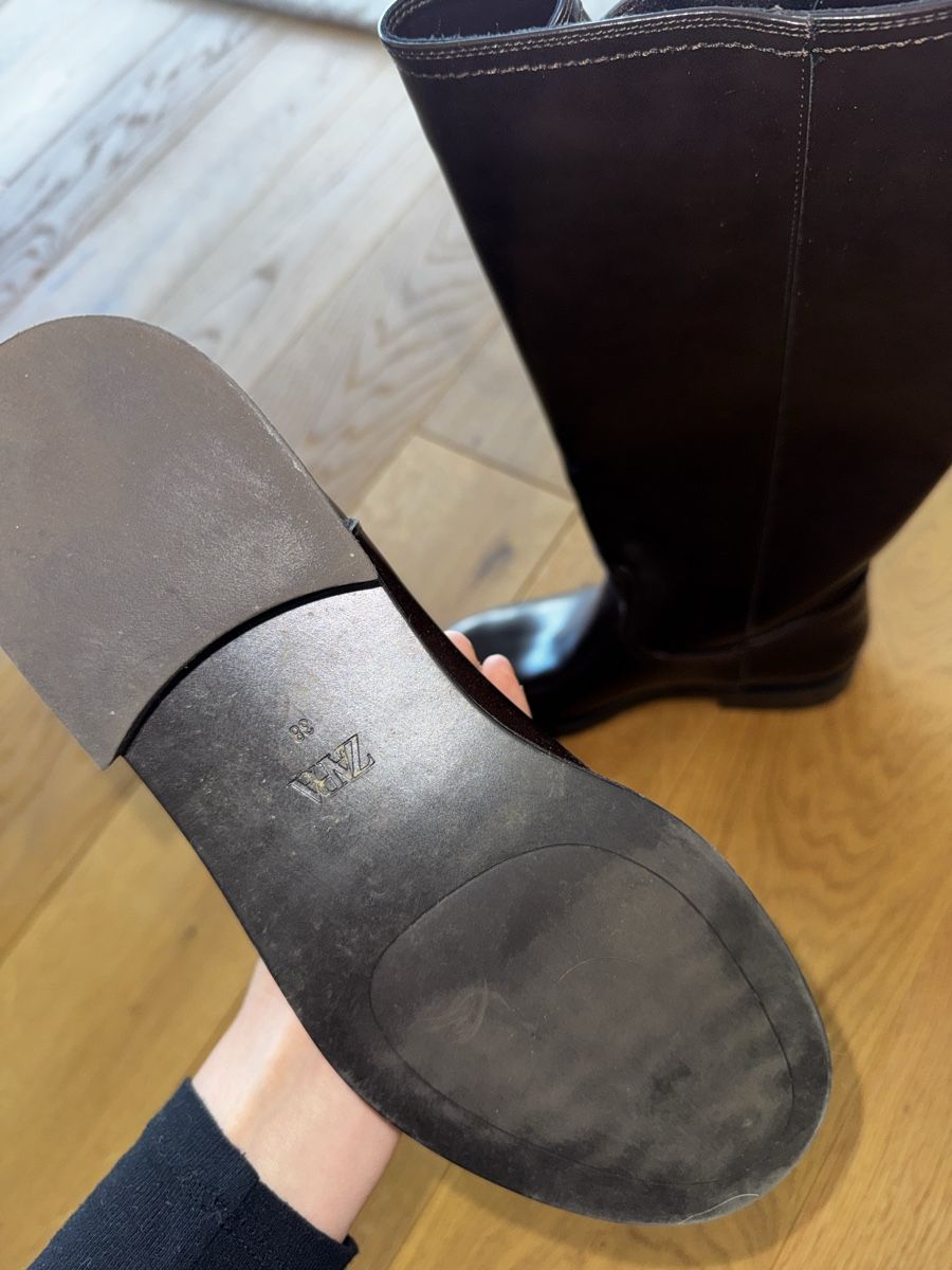 Zara Chaussures femmes: Stiefel dunkelbraun Kunstleder – D'occasion à Schaan par kri_tsw8 3