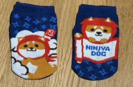 Chaussettes Ninja Dog mignonnes, antidérapantes, T 20