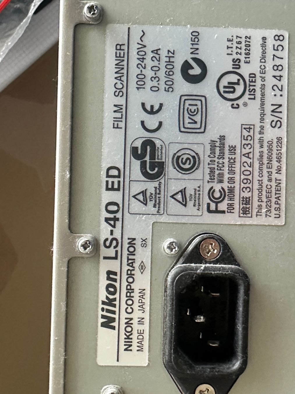 Scanner: Nikon Coolscan LS 40 ED – Usato da Köniz venduto da Infresh8 3